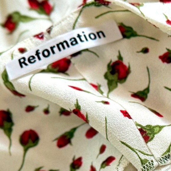 Reformation Rosebud Marlowe Slip Dress, Romantic Rose Floral Print, XS, EUC - Picture 4 of 13